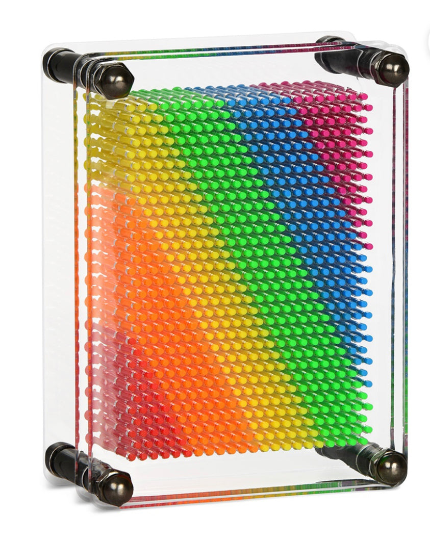 rainbow pin art