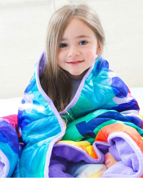 tie dyed weighted blanket
