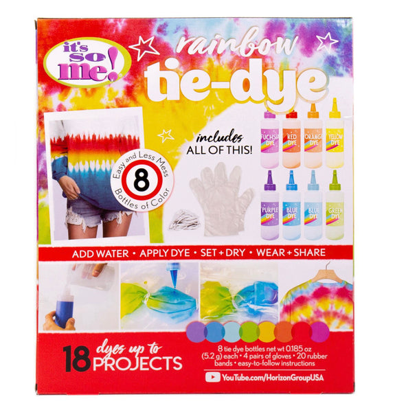 tie dye - rainbow or neon glow
