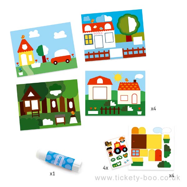 hide and seek collage craft kit