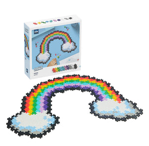 plus plus puzzle by number - 500 piece rainbow