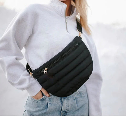 puffer crossbody purse