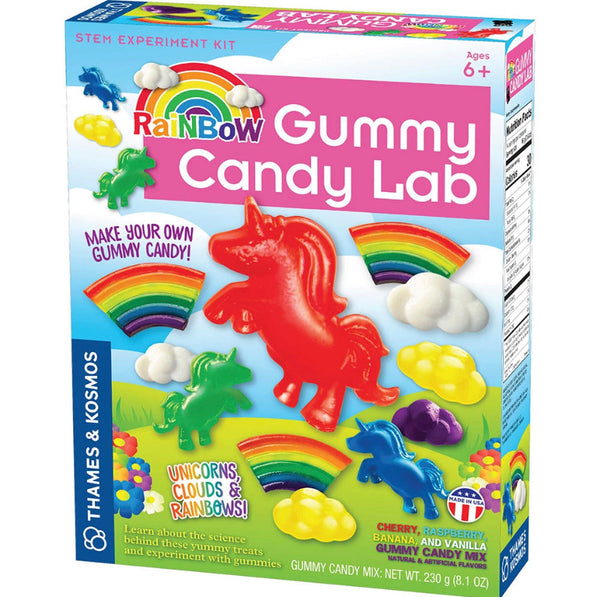 rainbow gummy candy lab