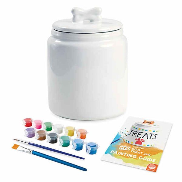 paint your own porcelain dog treat jar