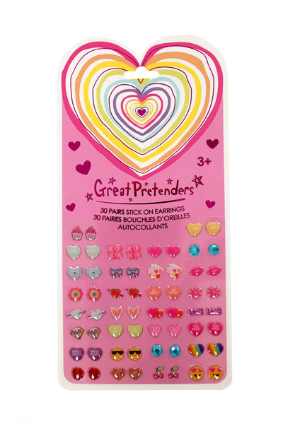 stick on earrings - assorted