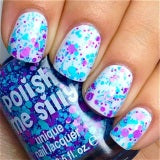 polka dot glitter nail polish collection