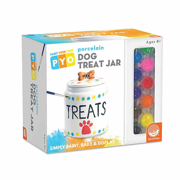 paint your own porcelain dog treat jar