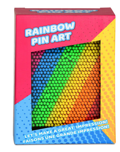 rainbow pin art