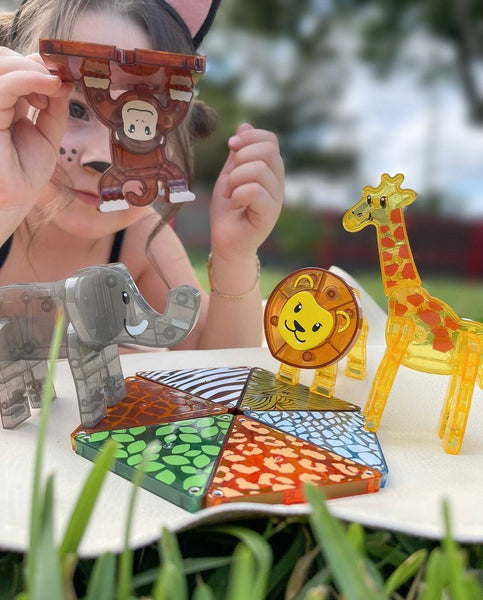 magna-tiles safari animals
