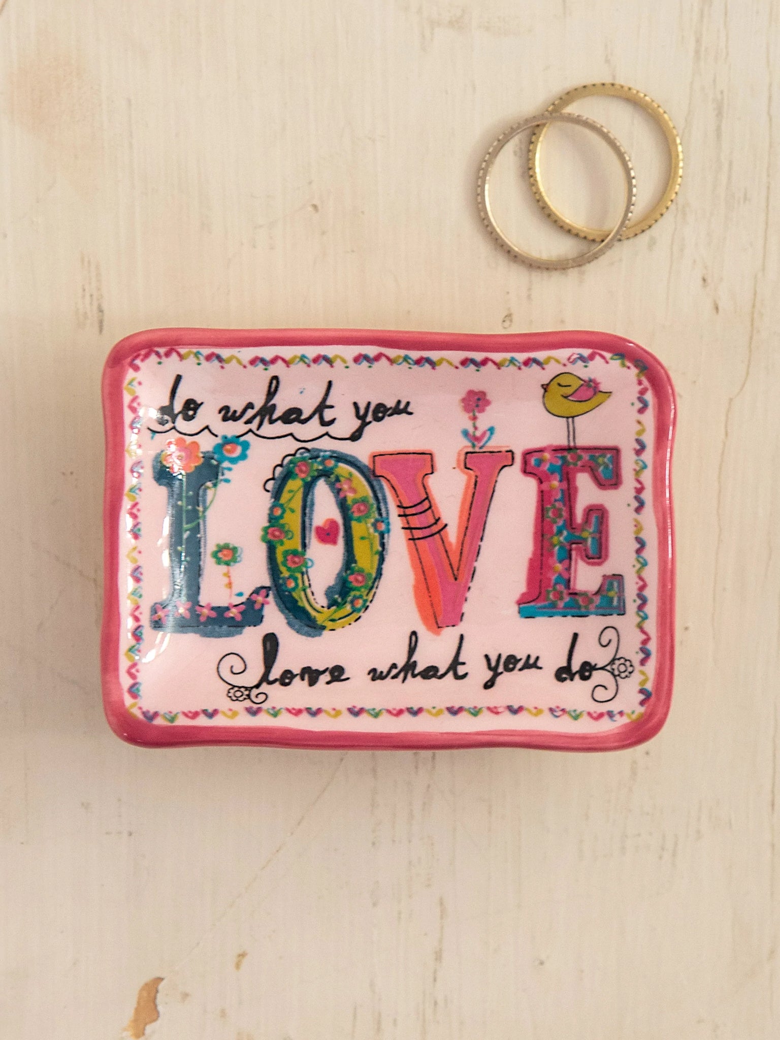mini trinket dish - do what you love love what you do