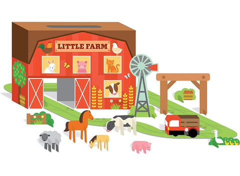wind up and go little farm play set