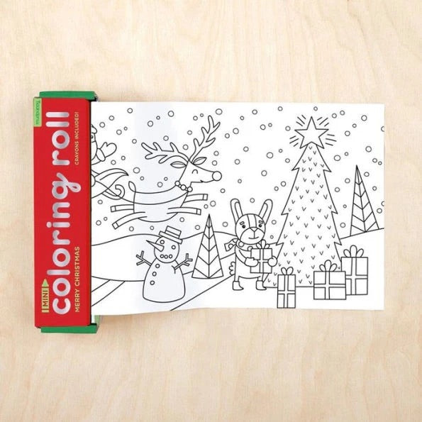 mini coloring roll - hanukkah or christmas