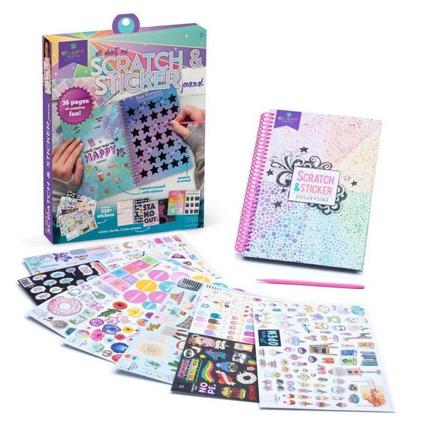 scratch and sticker journal