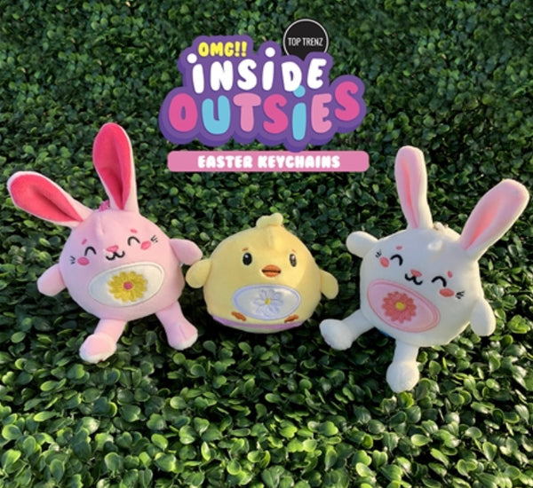 inside outsies keychain - easter edition