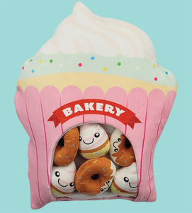 tic tac toe plushies - cupcake or dog