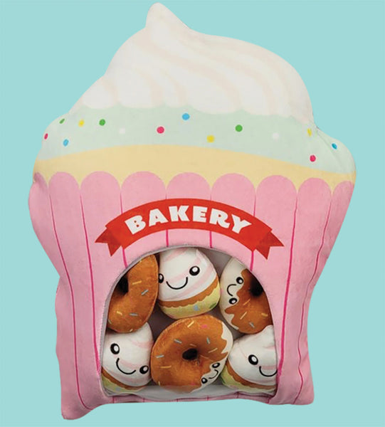 tic tac toe plushies - cupcake or dog