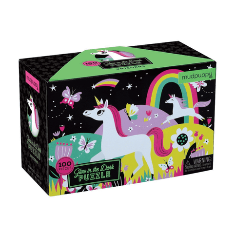 unicorns glow in the dark -  100 piece puzzle