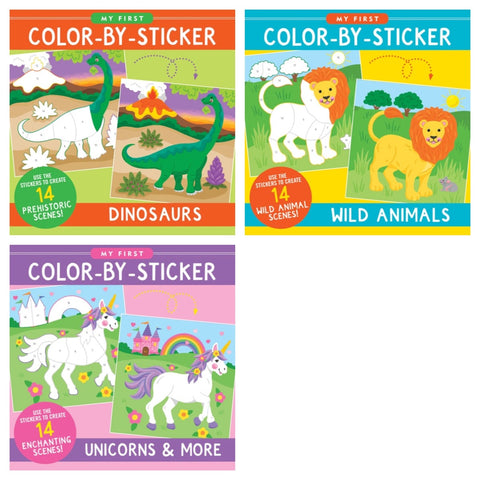 my first color by sticker book - assorted titles