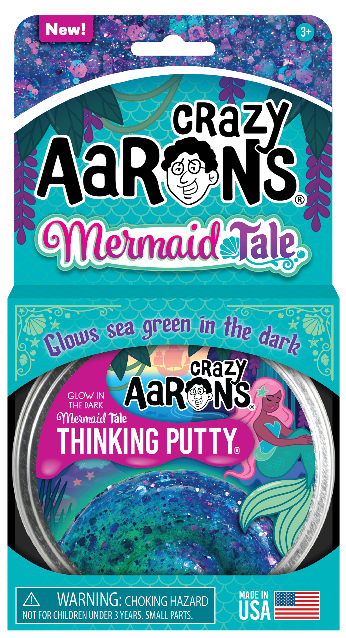 crazy aaron’s thinking putty-mermaid tail