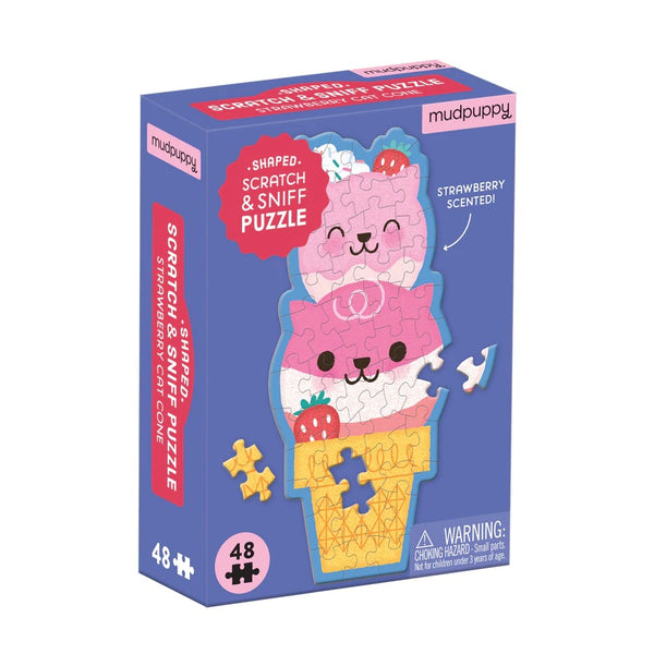 scratch and sniff shaped puzzle- 48 pieces