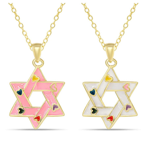 star of david - pink or white