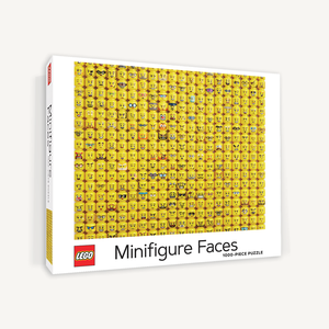 lego minifigure faces - 1000 piece puzzle