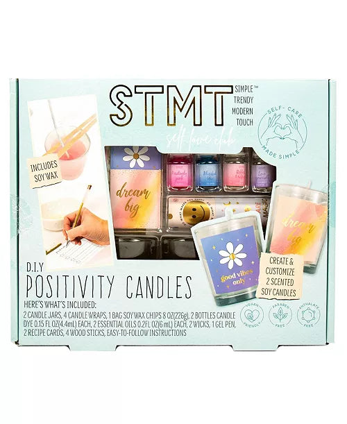 diy positivity candles