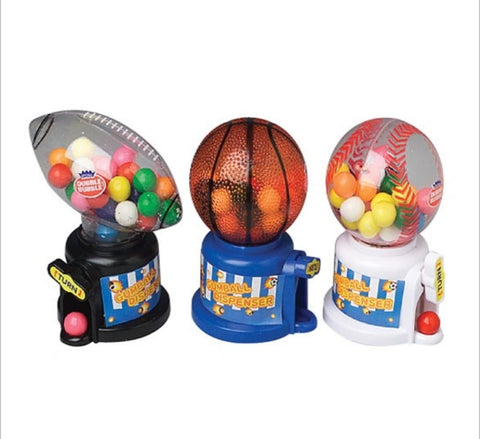 hot sports gumball dispenser