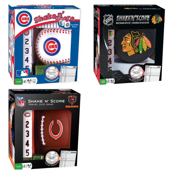 shake and score - cubs, bears, blackhawks