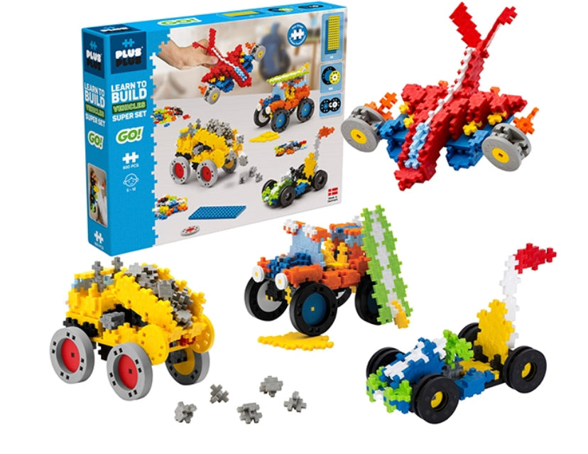plus plus learn to build vehicles super set