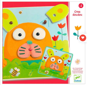 crea doudou  -  animal face puzzle