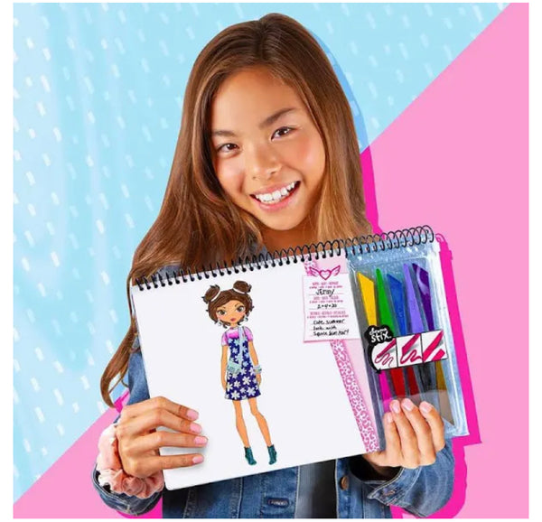 fashion design sketch set