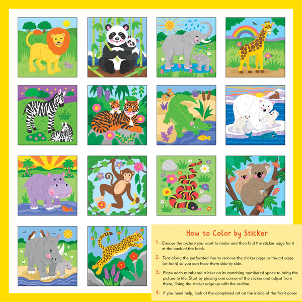 my first color by sticker book - assorted titles