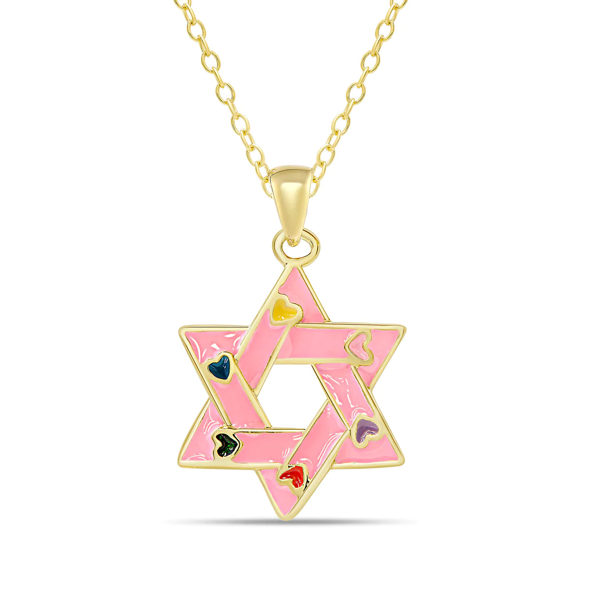 star of david - pink or white