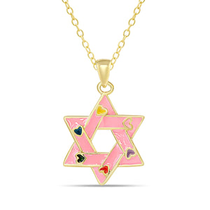 star of david - pink or white