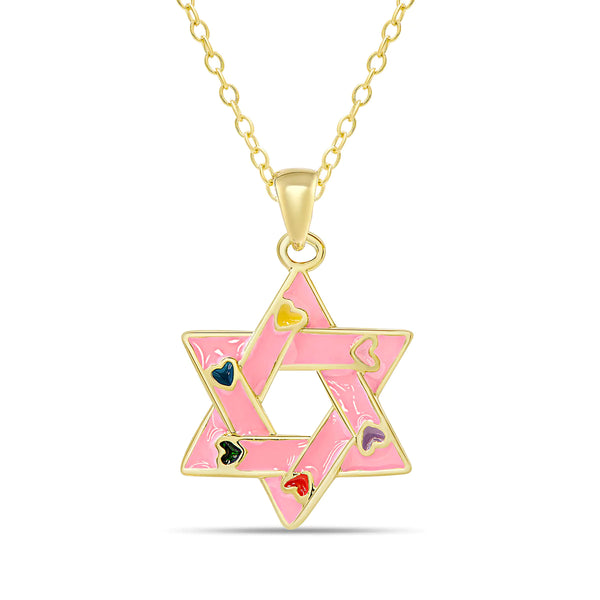 star of david - pink or white