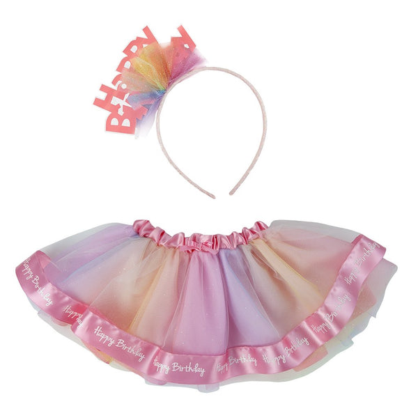 happy birthday tutu and headband