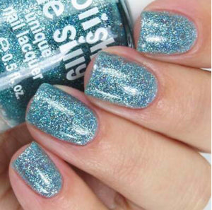 rainbow sparkle nail polish