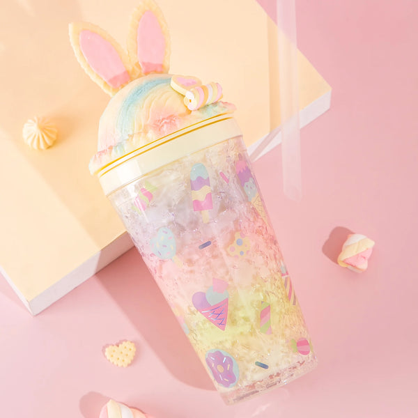 sweets rainbow bunny tumbler