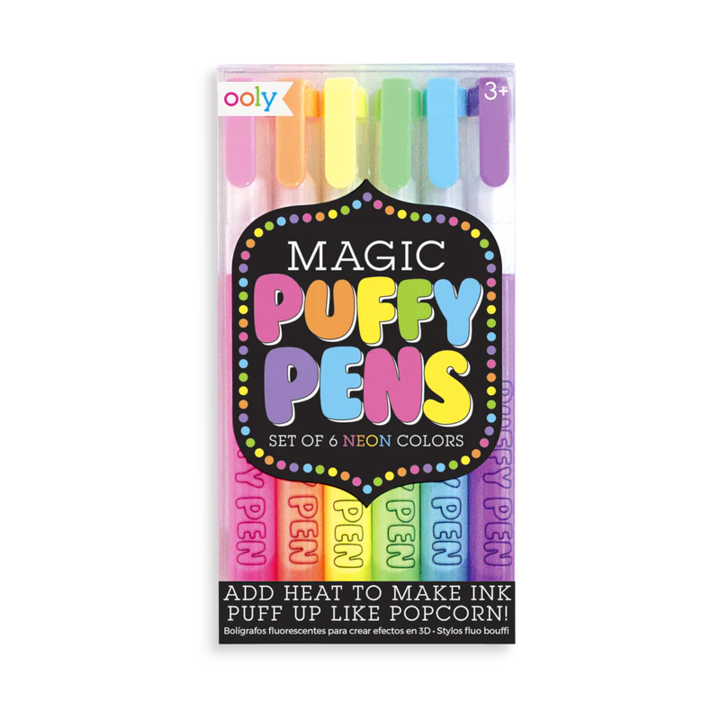 magic neon puffy pens