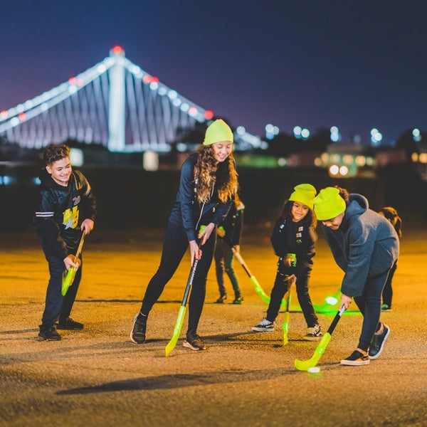 nightball led light up hockey set