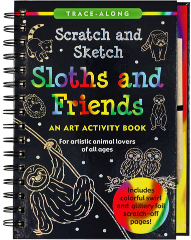 scratch and sketch sloths and friends